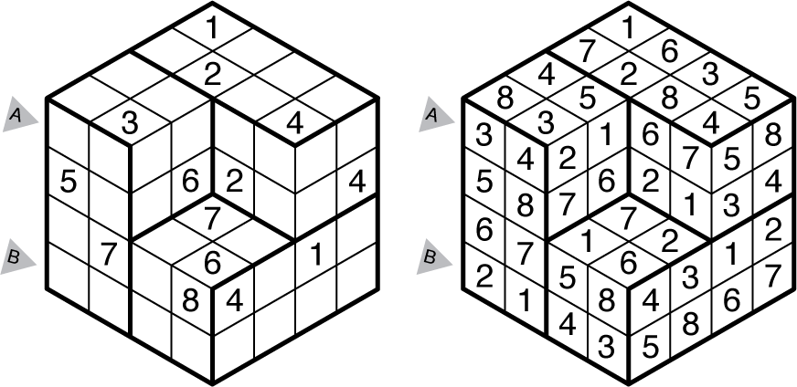 Example Isodoku and solution