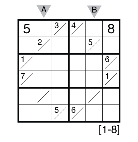 Tight Fit Sudoku (1-8) by Thomas Snyder