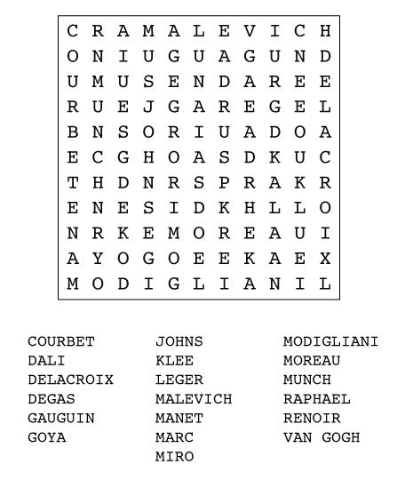 wordsearch Archives - The Art of Puzzles | The Art of Puzzles