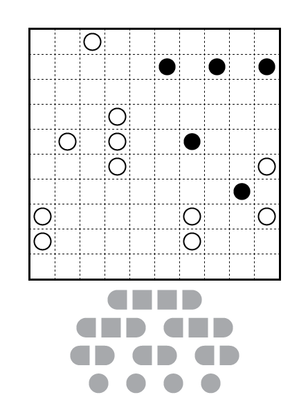 Masyu Battleships by Grant Fikes