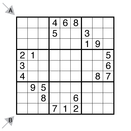 Butterfly Sudoku - Easy 