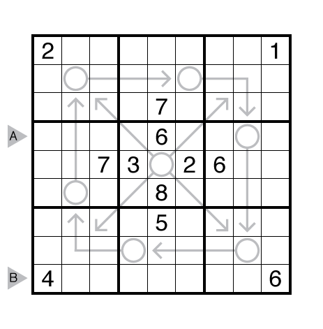 Asterisk Sudoku - Easy 