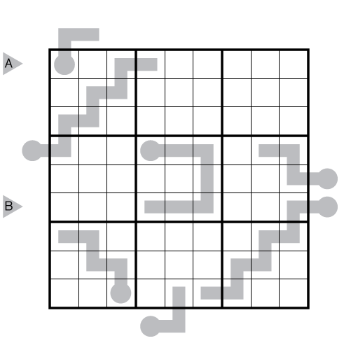 Thermo-Skyscraper Sudoku by Hans van Stippent