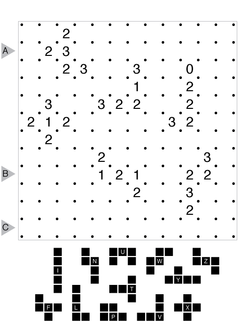 Slitherlink (Pentomino) by Serkan Yürekli