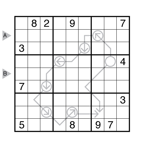 Arrow Sudoku by Serkan Yürekli