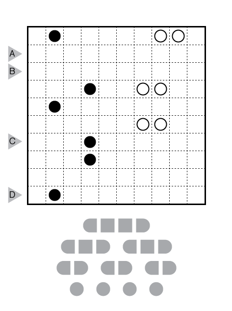 Masyu (Battleships) by Walker Anderson