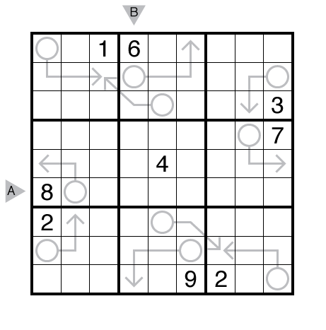 Arrow Sudoku by Murat Can Tonta