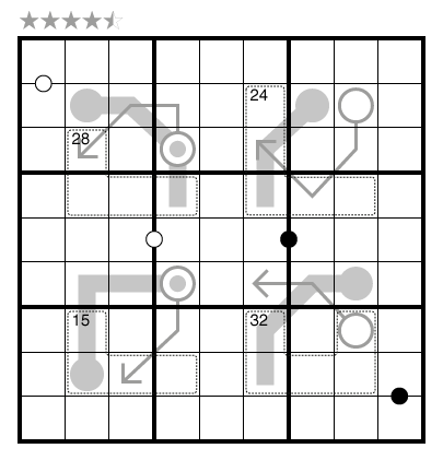 Killer / Thermo-Sudoku by Michael Rios - The Art of Puzzles