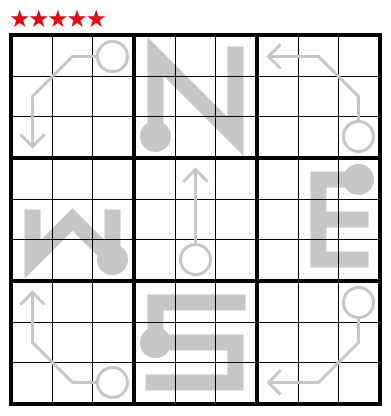 Arrow/Thermo-Sudoku by Jonas Gleim