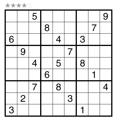 Sunday Stumper: Killer Sudoku by Prasanna Seshadri - The Art of Puzzles