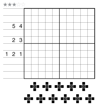 Pentominonogram by Elyot Grant