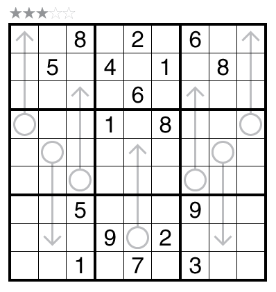 Arrow Sudoku by Zoltán Horváth