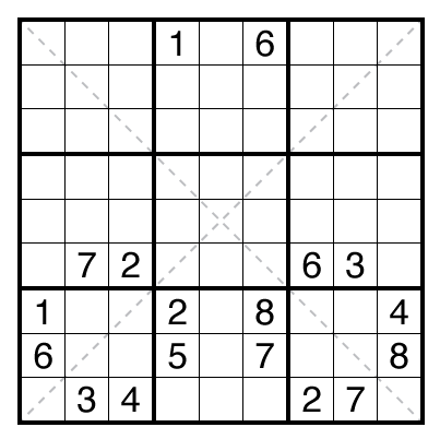 Diagonal Sudoku by Thomas Snyder
