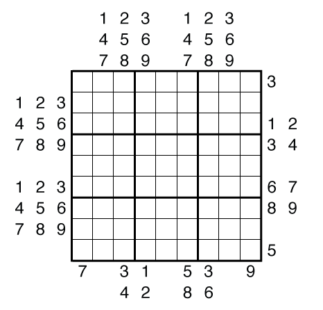 Outside Sudoku by Thomas Snyder