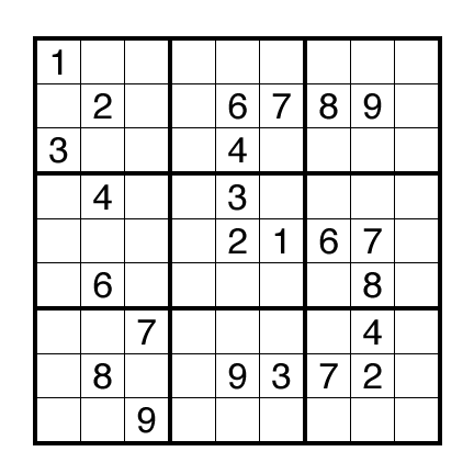 Missing Digit Sudoku by Thomas Snyder