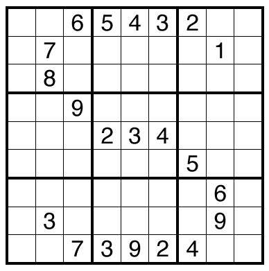 Just One Cell Classic Sudoku by Thomas Snyder