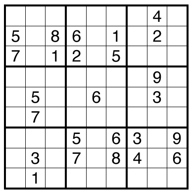 Just One Cell Classic Sudoku by Thomas Snyder
