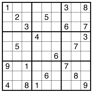 Just One Cell Classic Sudoku by Thomas Snyder