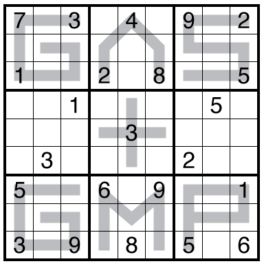 Up/Down Lines Sudoku by Clover