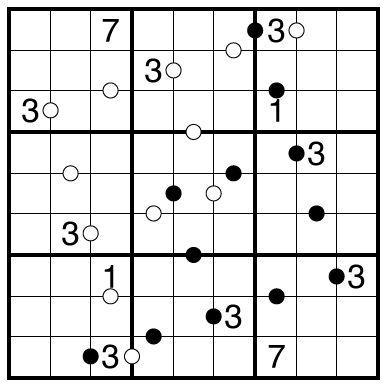 Kropki Pairs Sudoku by Philip Newman