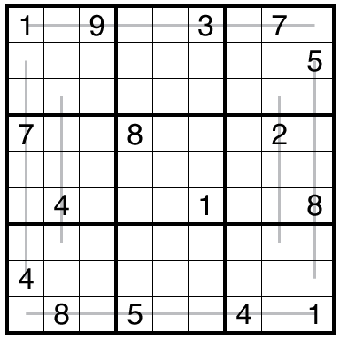 Consecutive Palindromes Sudoku by Bill Murphy