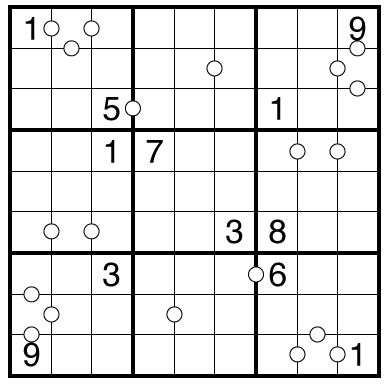 Faded Kropki Sudoku by Bill Murphy