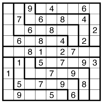Irregular Sudoku by Philip Newman