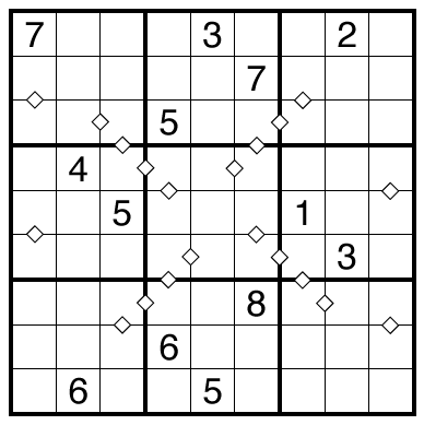 Sum Nine Sudoku by clover!