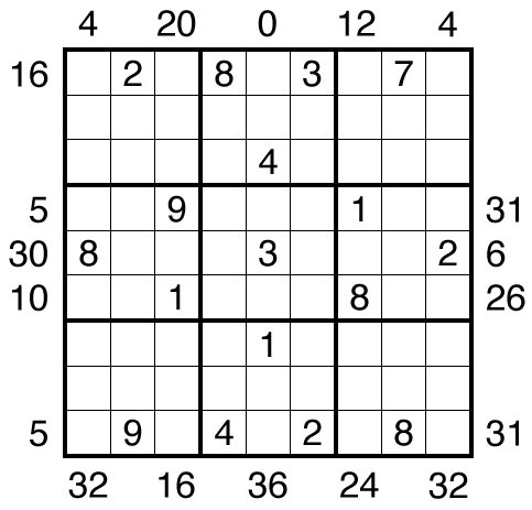 Before Nine Sudoku by clover!