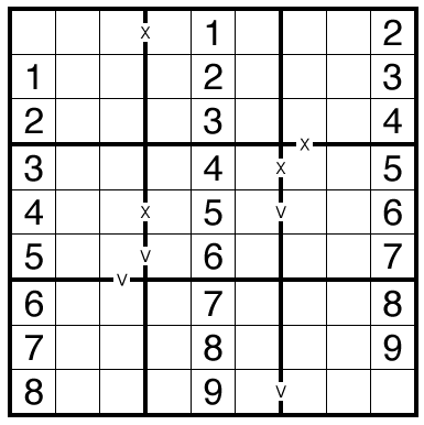 Factor Lines Sudoku by Philip Newman