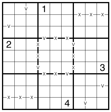 XV Pairs Sudoku by clover!