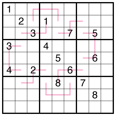 Renban Sudoku by Philip Newman