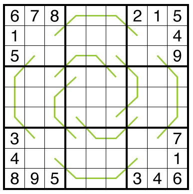 German Whispers Sudoku by Bill Murphy