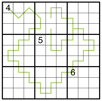 German Whispers Sudoku by Philip Newman