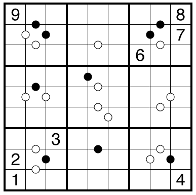 Kropki Pairs Sudoku by Philip Newman