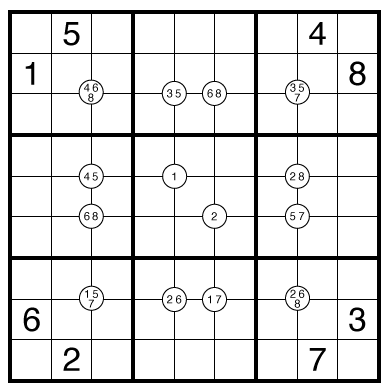 Exclusion (Quadruples) Sudoku by Bill Murphy