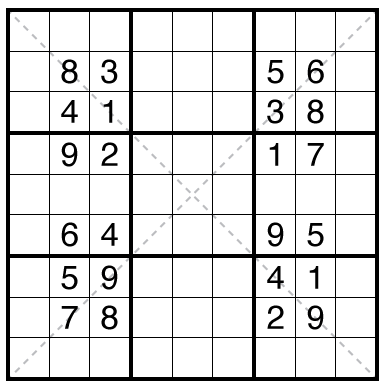 Diagonal Sudoku by Bill Murphy