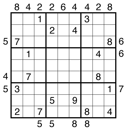 Median Sudoku by clover!