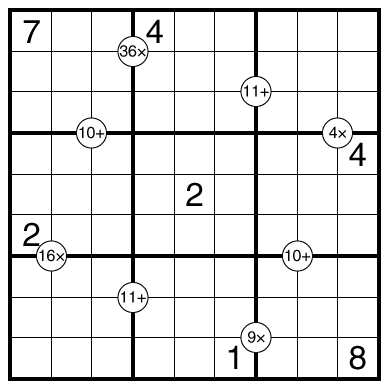 Mathrax Sudoku by Bill Murphy