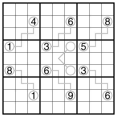 Between Lines Sudoku by Bill Murphy