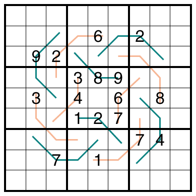 Entropic/Modular Lines Sudoku by Philip Newman