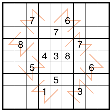 Entropic Lines Sudoku by Bill Murphy
