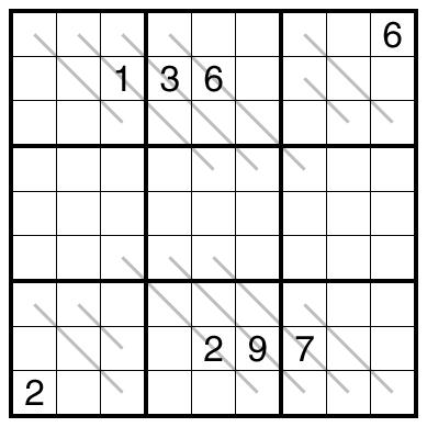 Diagonal Consecutive Sudoku by Bill Murphy
