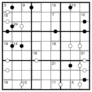 Kropki Pairs Killer Sudoku by Philip Newman