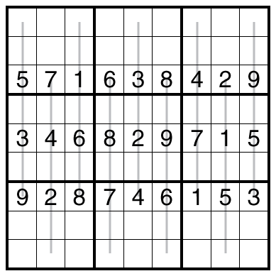 Alternating Stripes Sudoku by Bill Murphy
