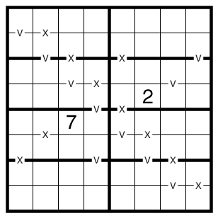XV Pairs Sudoku by clover!