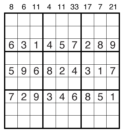 Sandwich Sudoku by Bill Murphy