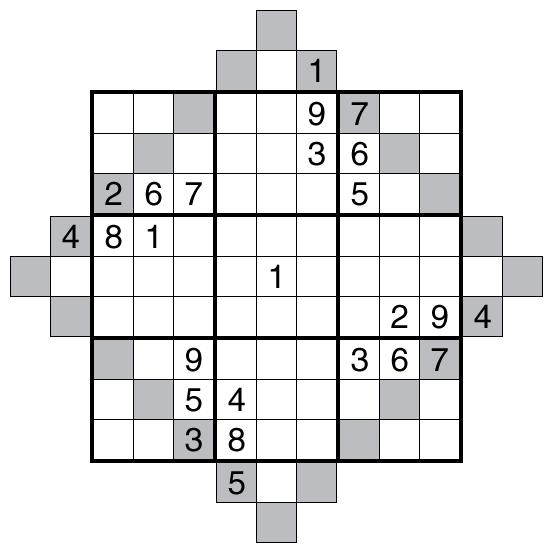 Extra Diagonal Sudoku by Bill Murphy