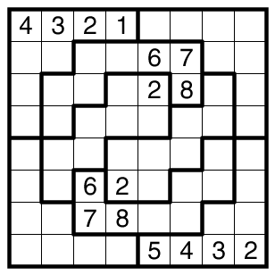 Irregular Sudoku by clover!