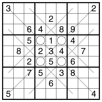 X-One Sudoku by Bill Murphy
